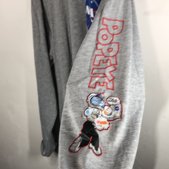 Popeye gray NASA long sleeve tee size 3XL - Picture 6 of 9